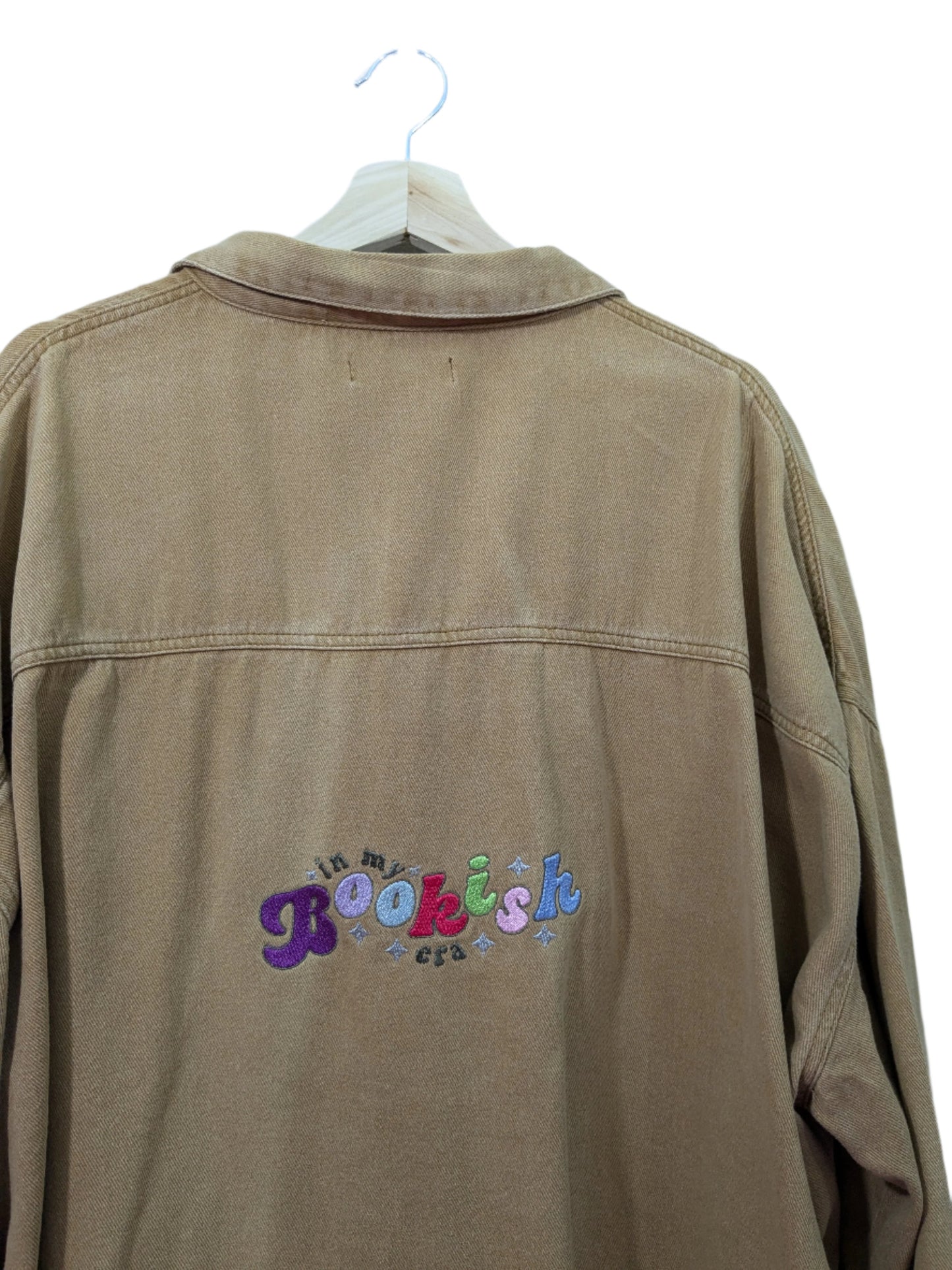 In My Bookish Era Embroidered Sweatshirt and Tops - Multiple Sizes and Colours - Rainbow Thread - 70s Style