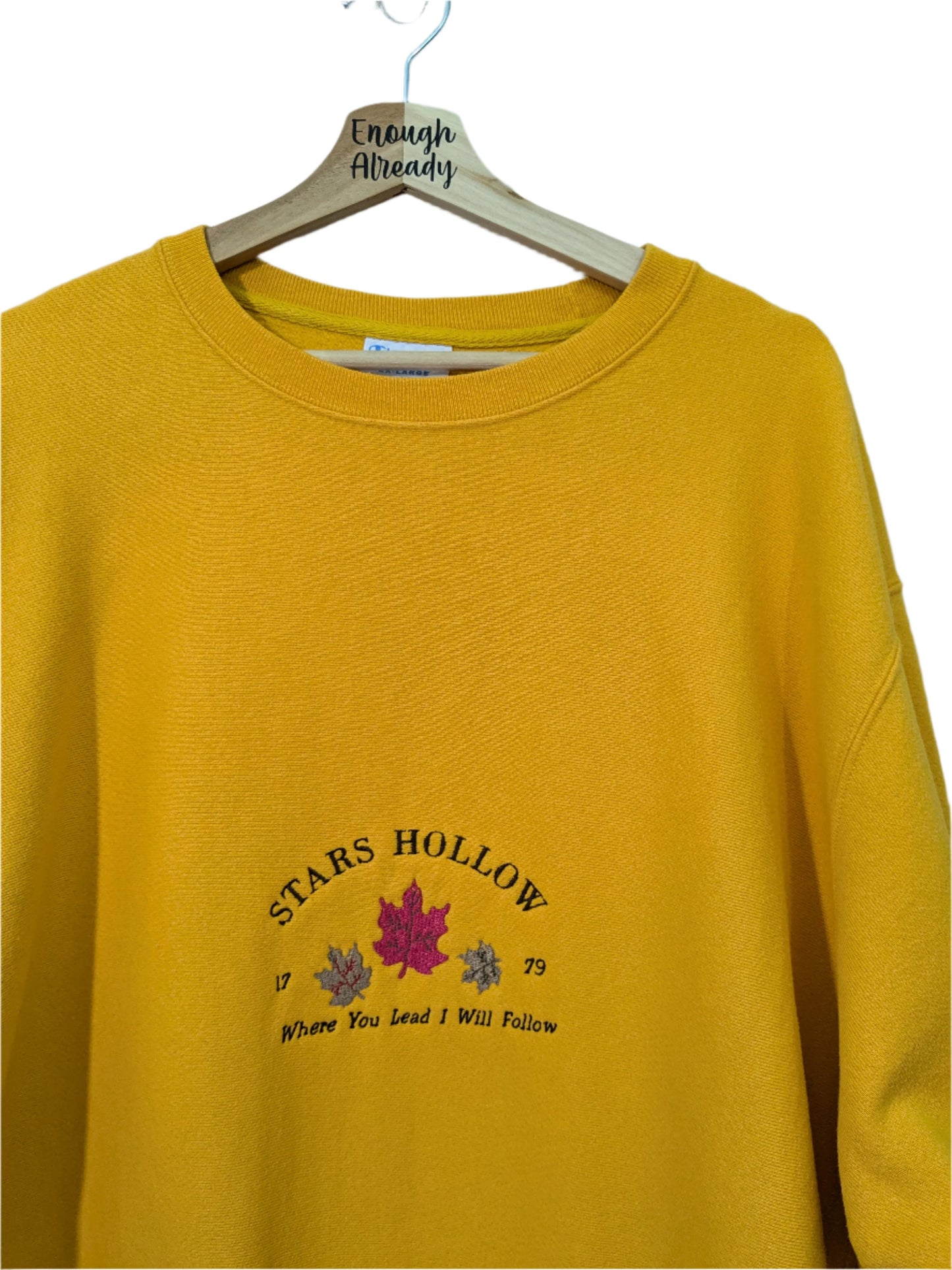 Stars Hollow Inspired Sweatshirt and Denim Jacket - Autumn Leaves - Carole King Inspiration - Gilmore Girls Dreamy Collection