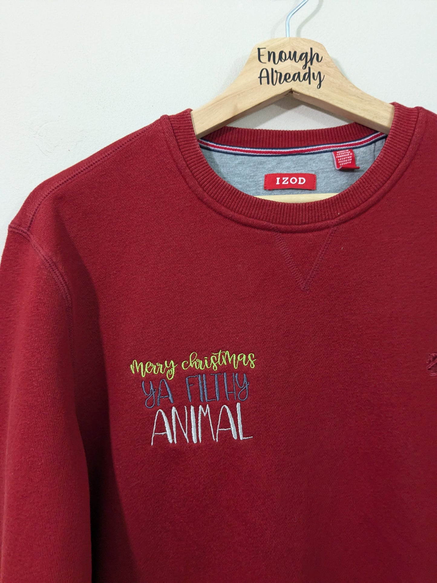 Merry Christmas Ya Filthy Animal - Home Alone Inspired Upcycled Sweatshirts - Christmas Jumpers - Eco Festive-wear