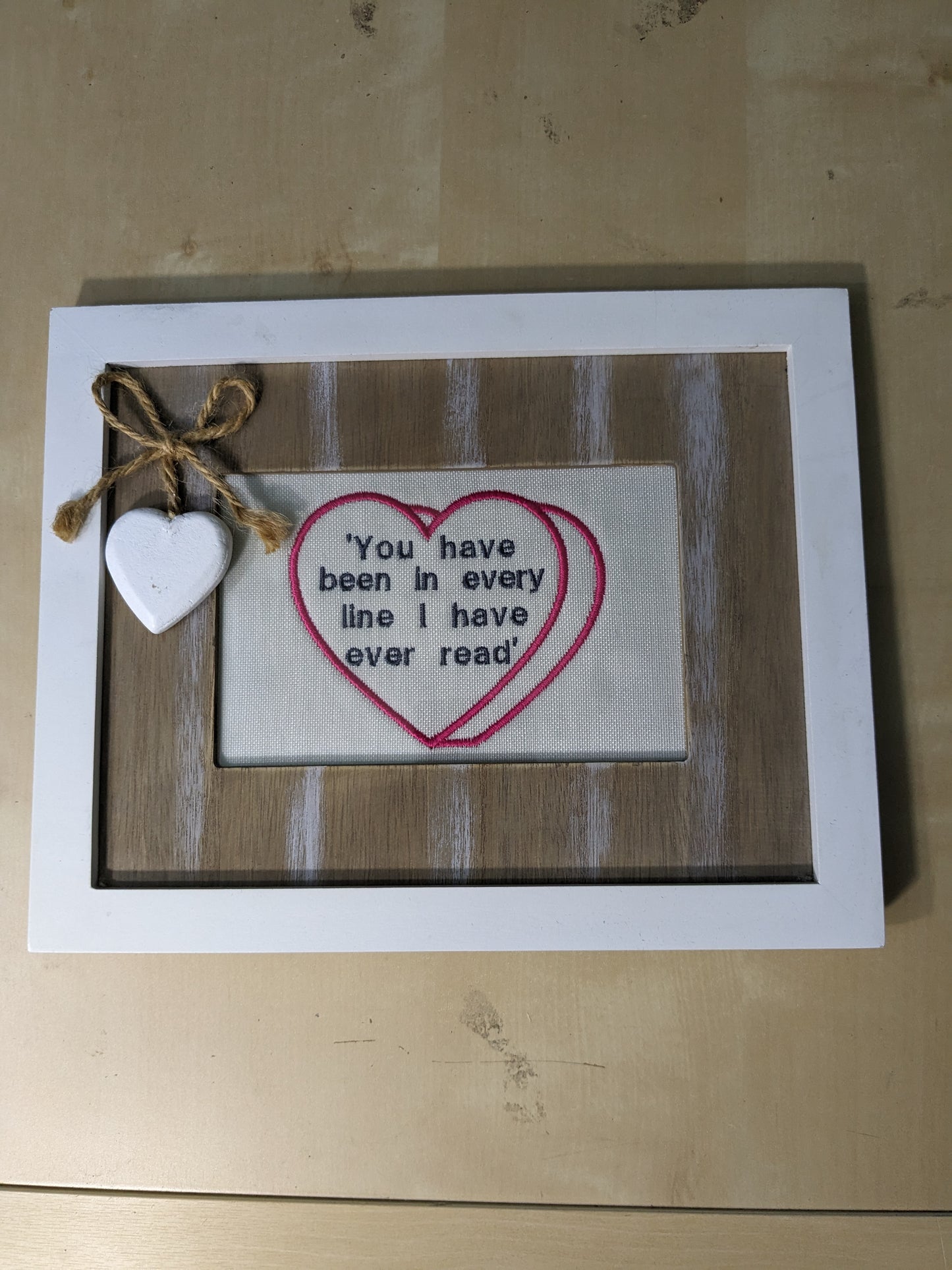 Charles Dickens Inspired Framed Art - Embroidery - Great Expectations - Bookish Valentine's Day Gift
