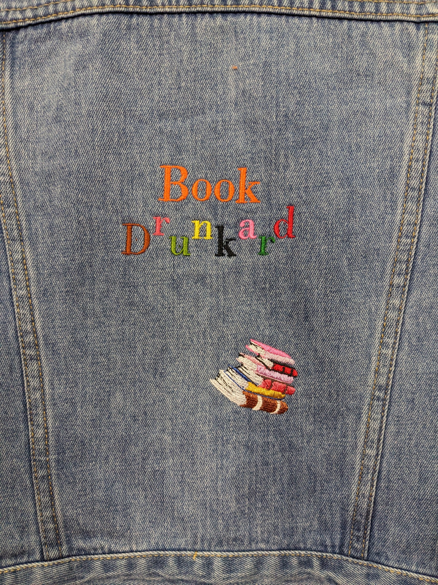 Size 6 Denim Jacket - Book Drunkard/ Anne of Green Gables Design - Book Detail