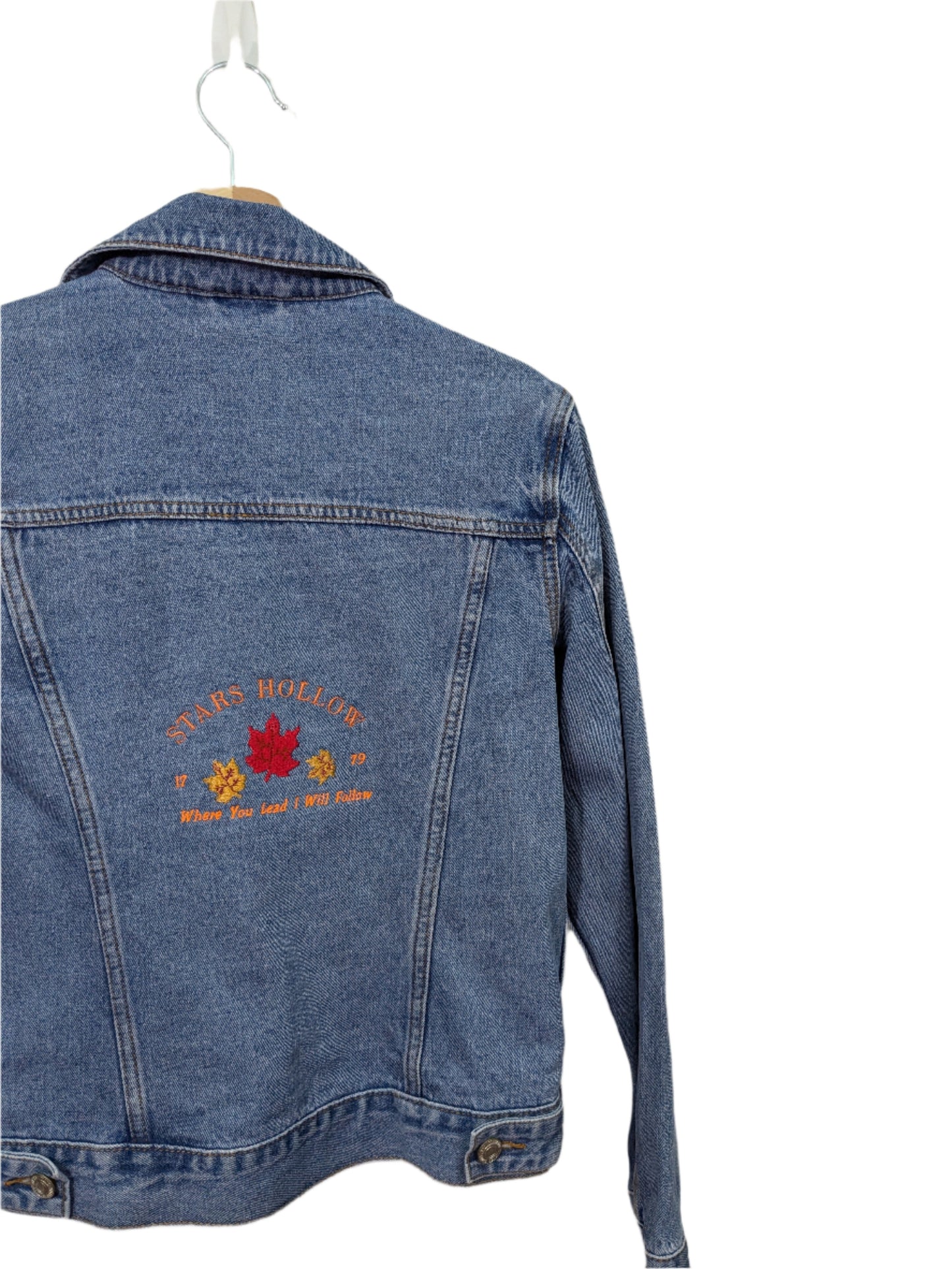 Stars Hollow Inspired Sweatshirt and Denim Jacket - Autumn Leaves - Carole King Inspiration - Gilmore Girls Dreamy Collection