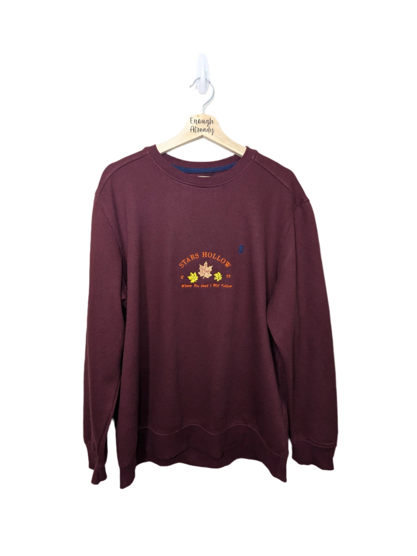 Stars Hollow Autumnal Embroidered Sweatshirts - Size XL and L - Gilmore Girls Inspired Reworked Vintage Sweatshirts