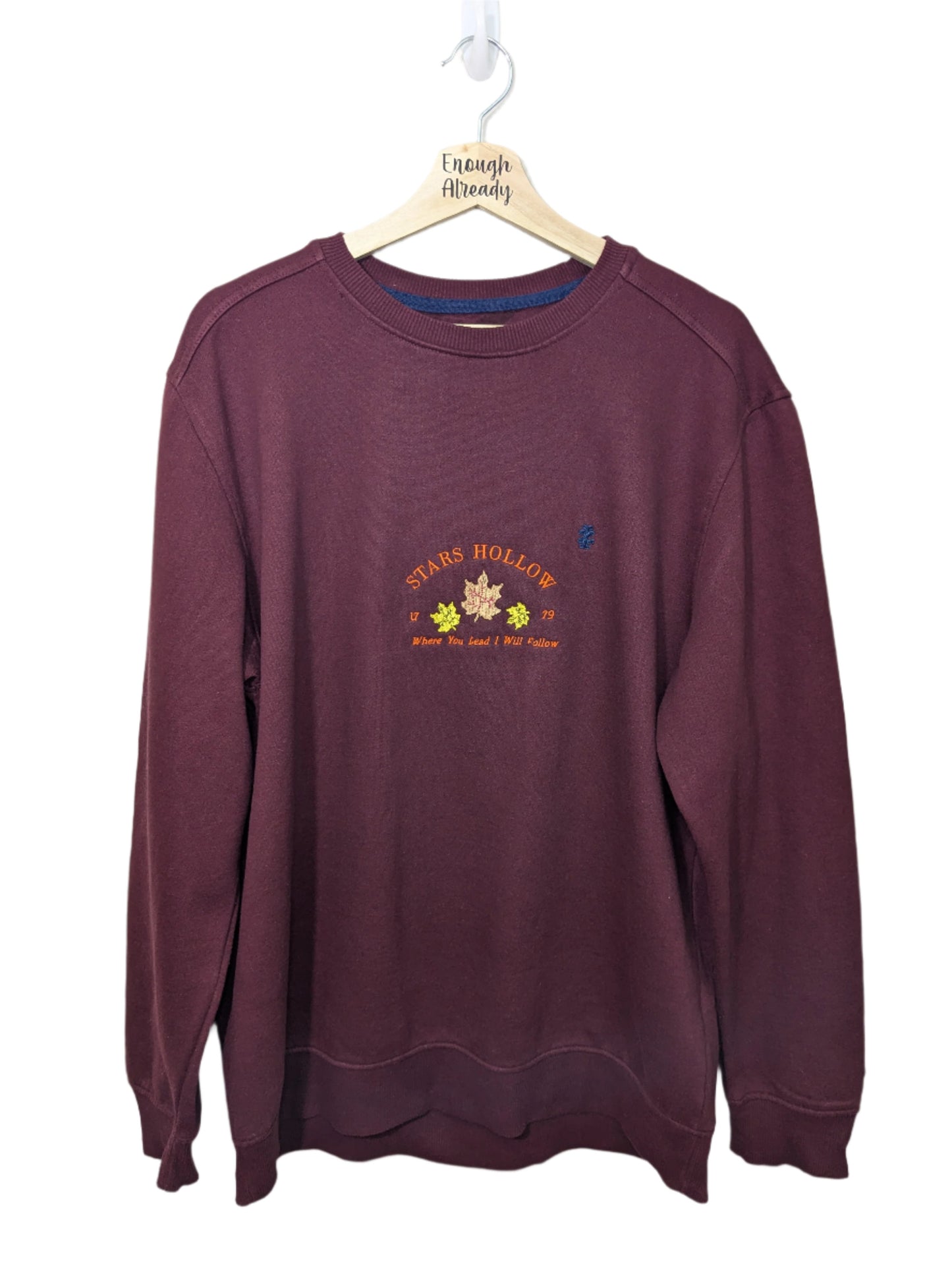 Stars Hollow Autumnal Embroidered Sweatshirts - Size XL and L - Gilmore Girls Inspired Reworked Vintage Sweatshirts