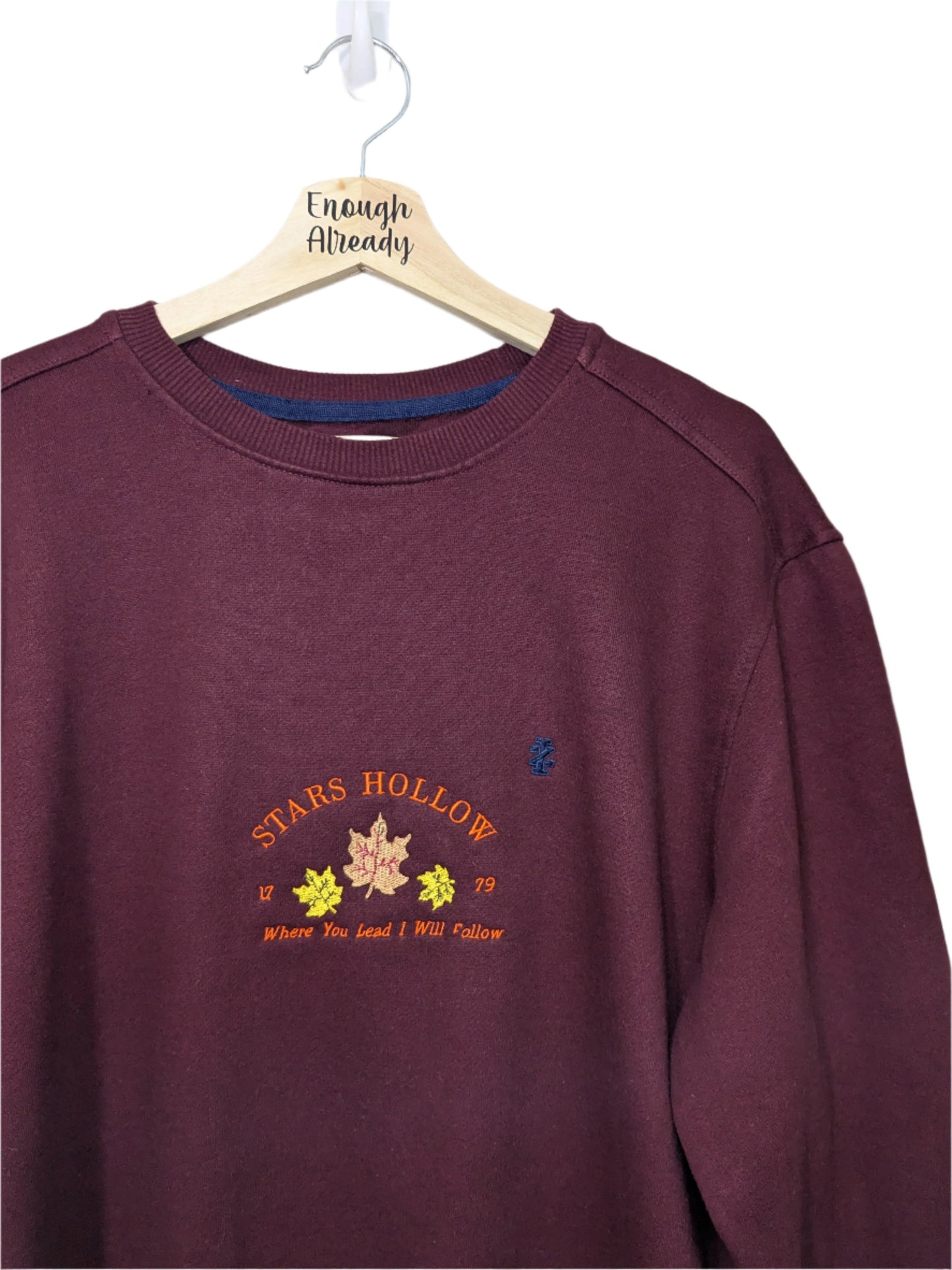 Stars Hollow Autumnal Embroidered Sweatshirts - Size XL and L - Gilmore Girls Inspired Reworked Vintage Sweatshirts