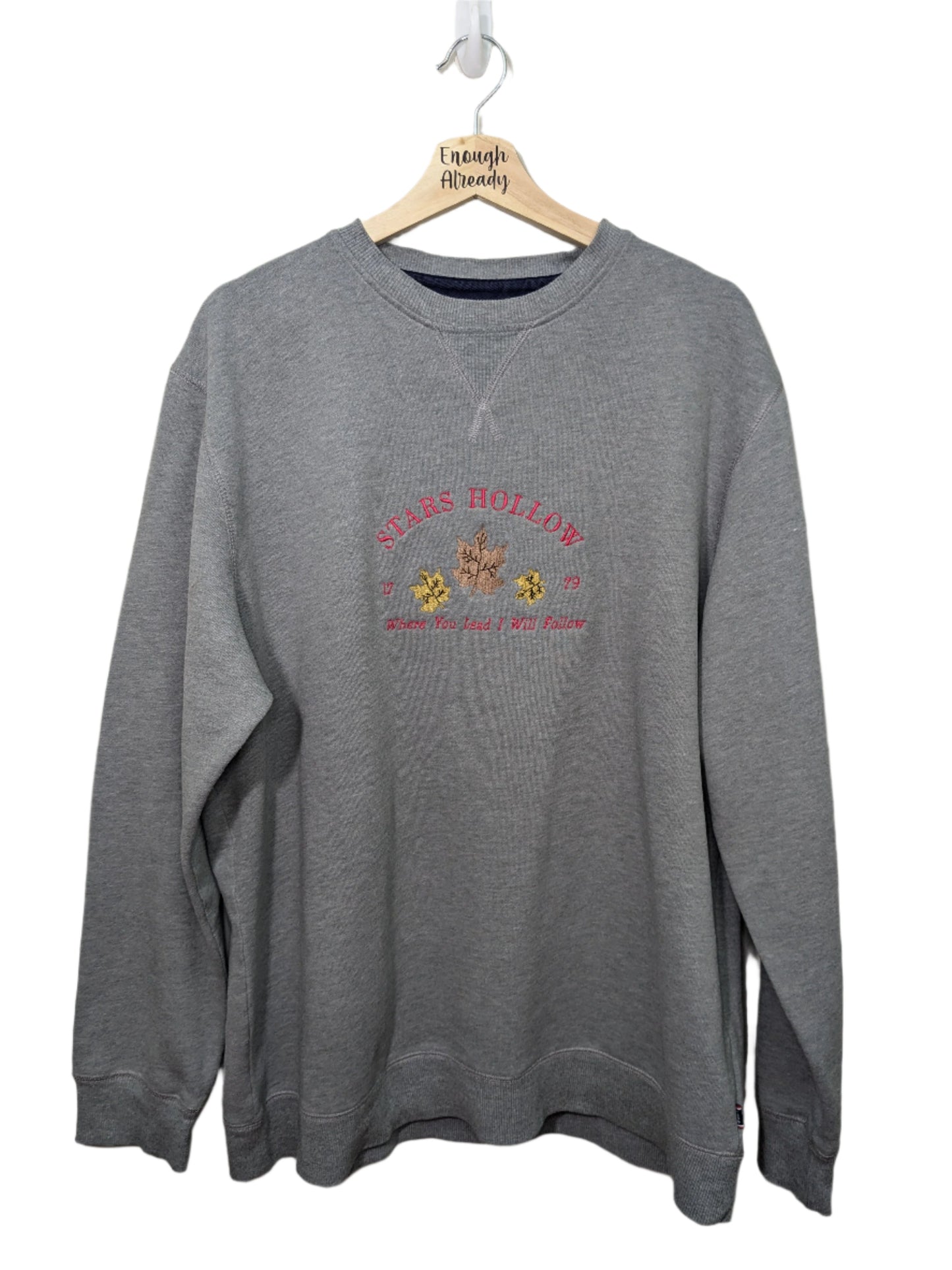 Stars Hollow Autumnal Embroidered Sweatshirts - Size XL and L - Gilmore Girls Inspired Reworked Vintage Sweatshirts