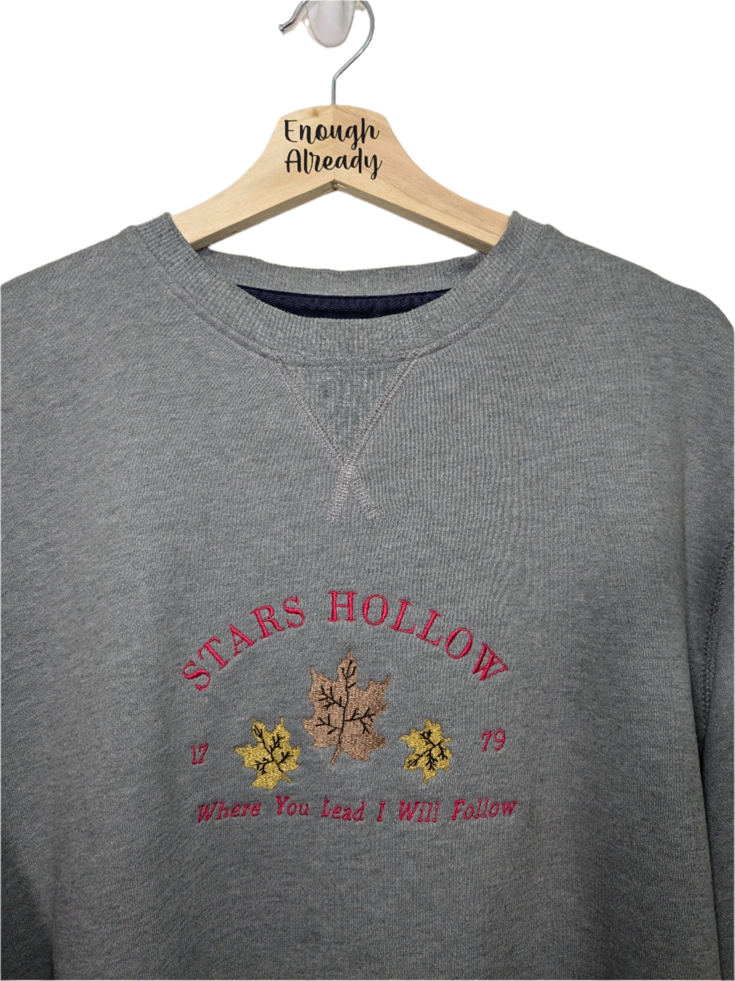 Stars Hollow Autumnal Embroidered Sweatshirts - Size XL and L - Gilmore Girls Inspired Reworked Vintage Sweatshirts