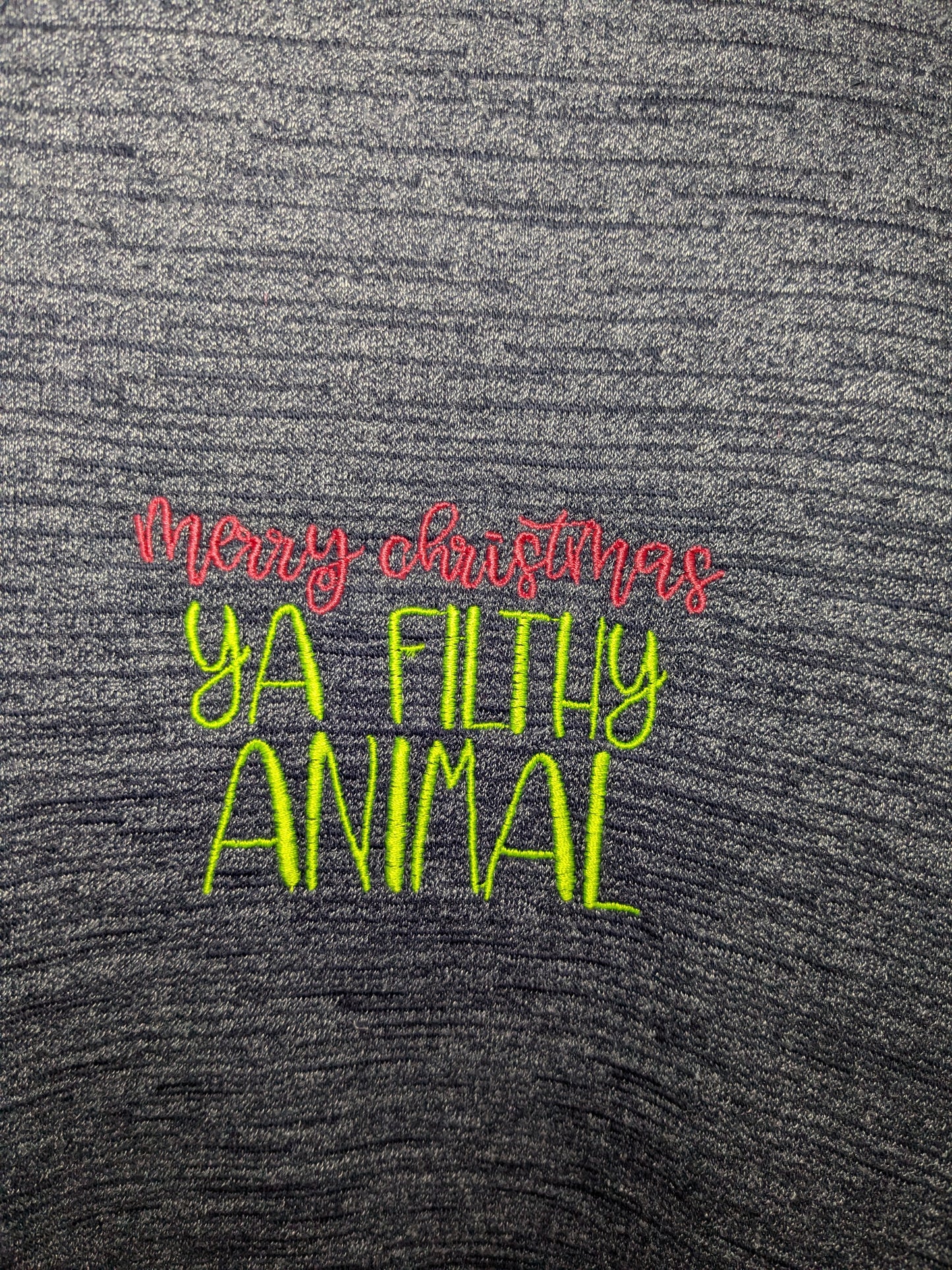 Merry Christmas Ya Filthy Animal - Home Alone Inspired Upcycled Sweatshirts - Christmas Jumpers - Eco Festive-wear