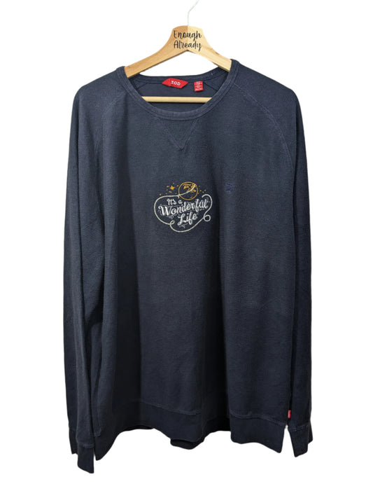 It's A Wonderful Life Inspired Hoodies / Christmas Sweatshirt - Reworked Embroidery - George Lassos The Moon