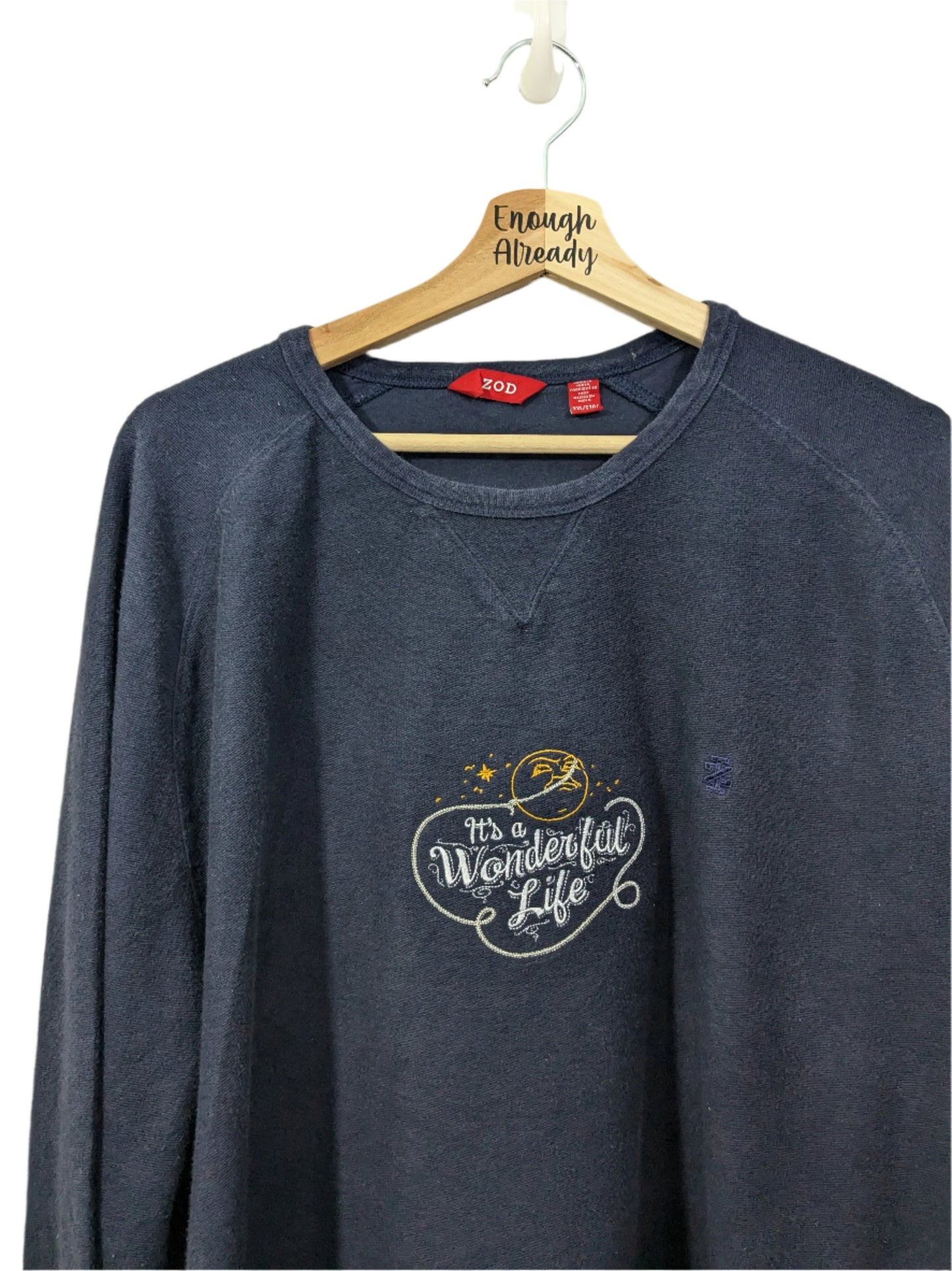 It's A Wonderful Life Inspired Hoodies / Christmas Sweatshirt - Reworked Embroidery - George Lassos The Moon