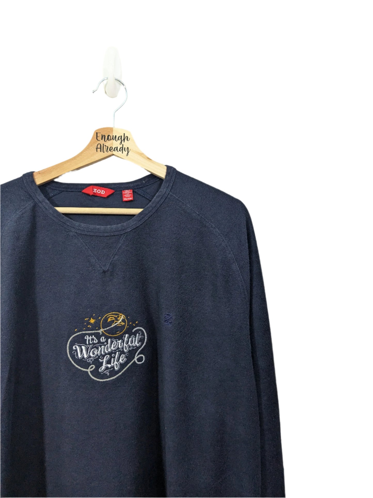 It's A Wonderful Life Inspired Hoodies / Christmas Sweatshirt - Reworked Embroidery - George Lassos The Moon