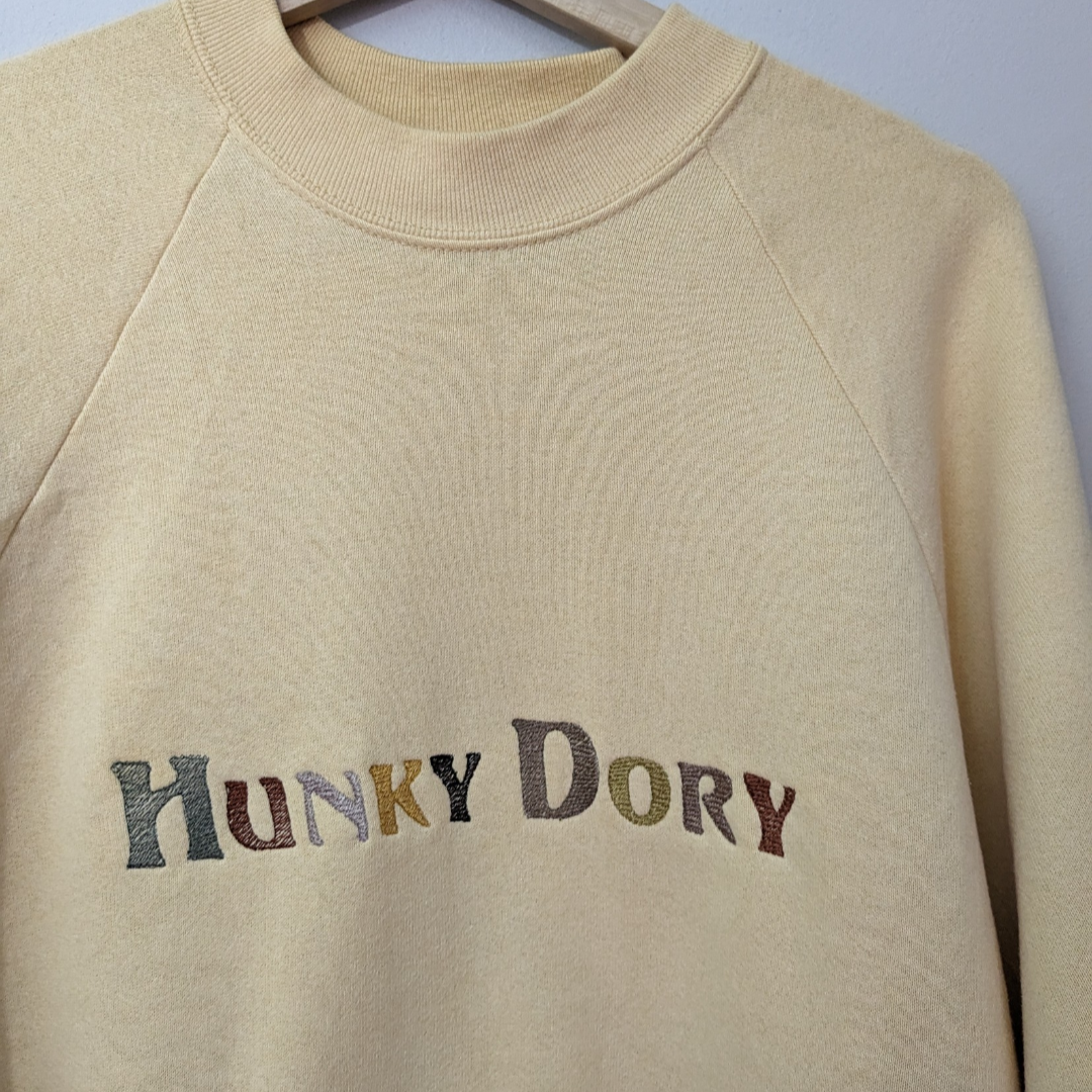 Hunky Dory Collection - Reworked Embroidered Clothing - David Bowie Inspired - Ridiculous English Phrases