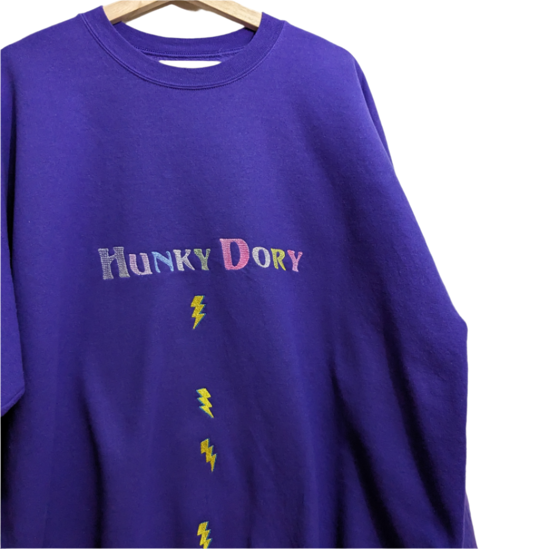 Hunky Dory Collection - Reworked Embroidered Clothing - David Bowie Inspired - Ridiculous English Phrases