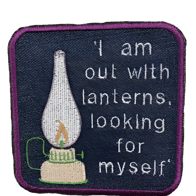 Recycled Denim Sew On Patch - Emily Dickinson Quote