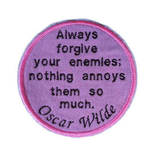 Oscar Wilde Design Recycled Denim Sew On Patch