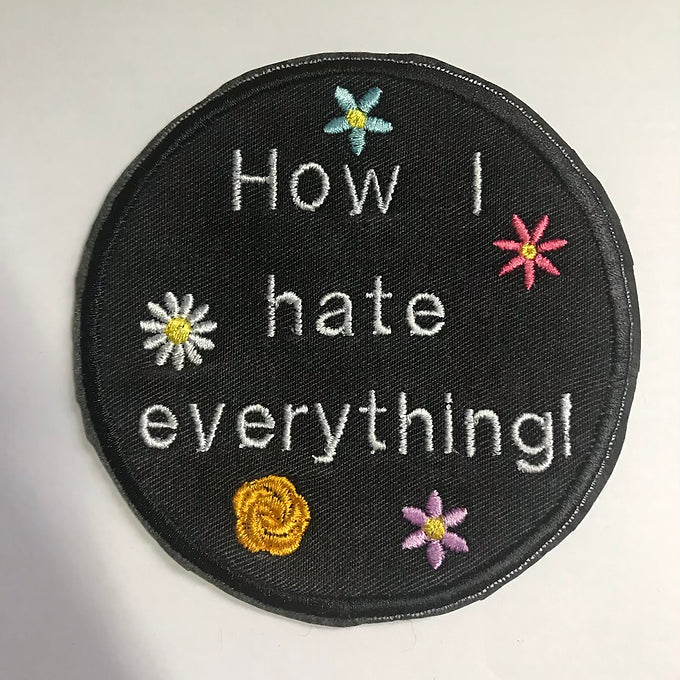 Recycled Denim Sew On Patch - Edith Wharton Quote