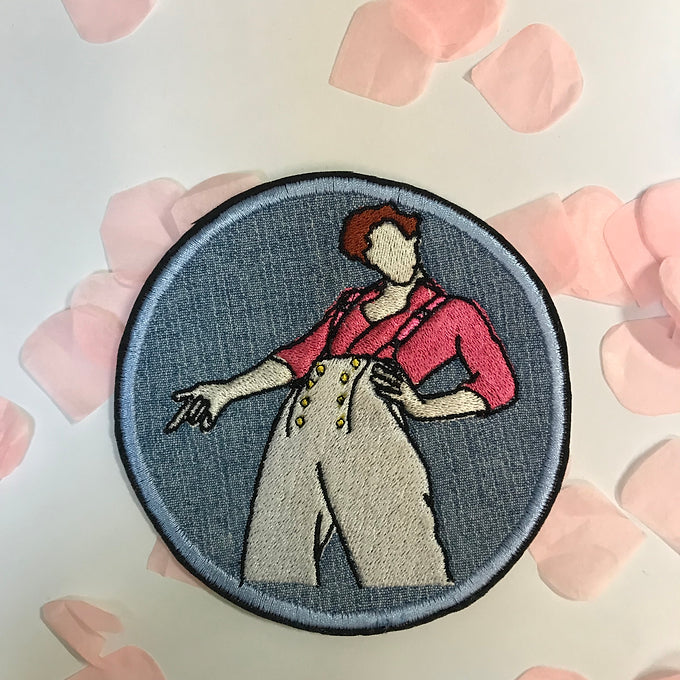 Harry Styles Recycled Denim Sew On Patch - Sustainable Merchandise