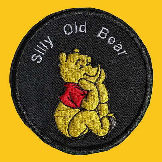 Winnie the Pooh Recycled Denim Sew On Patch - Perfect Bookish Gift